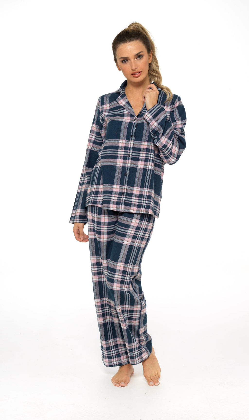 Women's Flannelette Check Pyjama Set