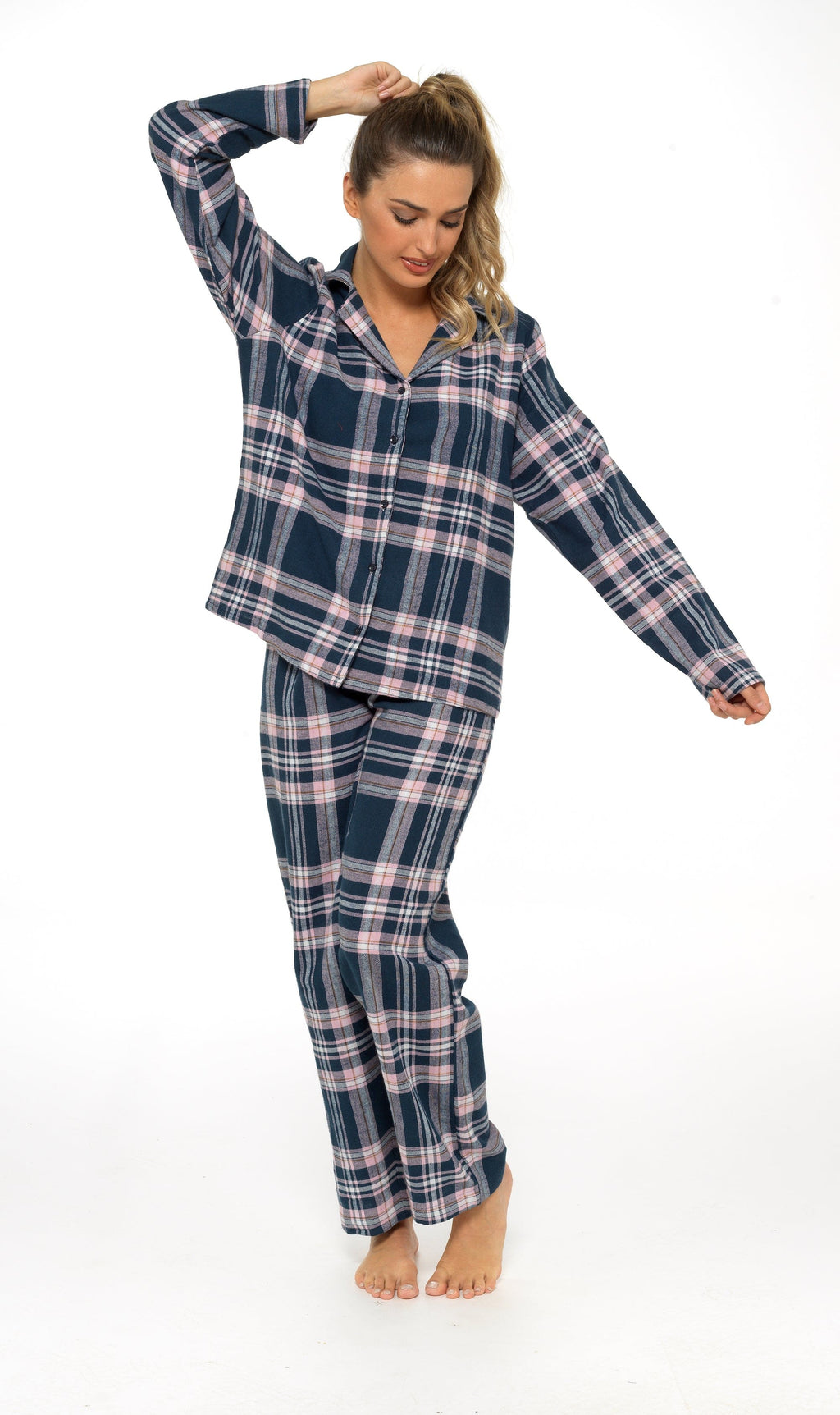 Women's Flannelette Check Pyjama Set