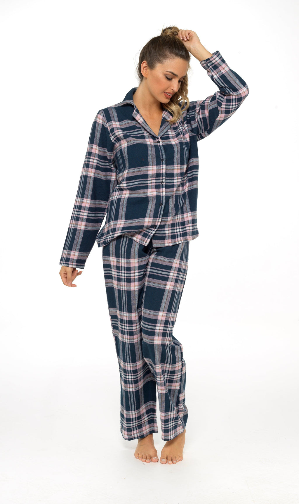 Women's Flannelette Check Pyjama Set