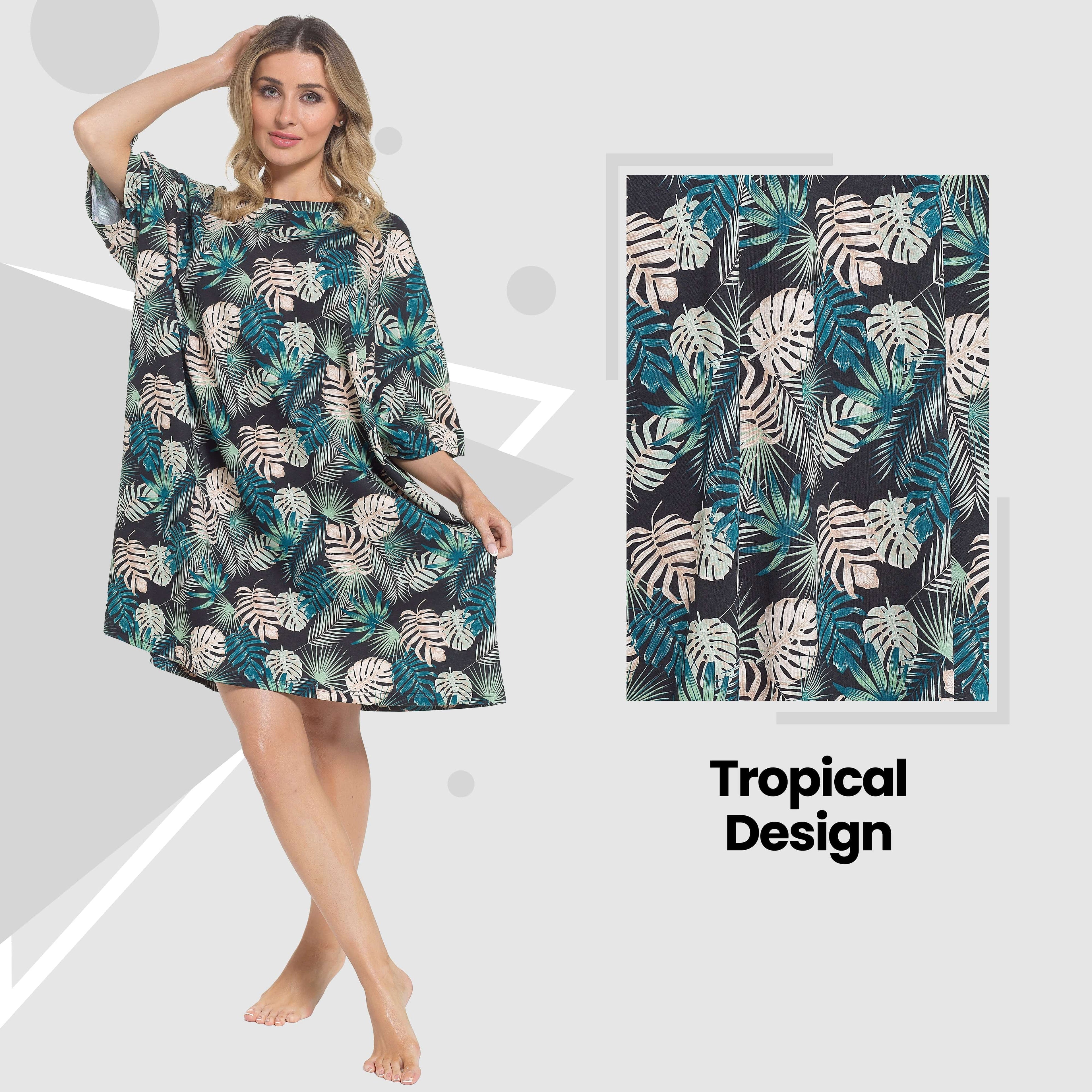 Women's Tropical Baggy Nighty Dress