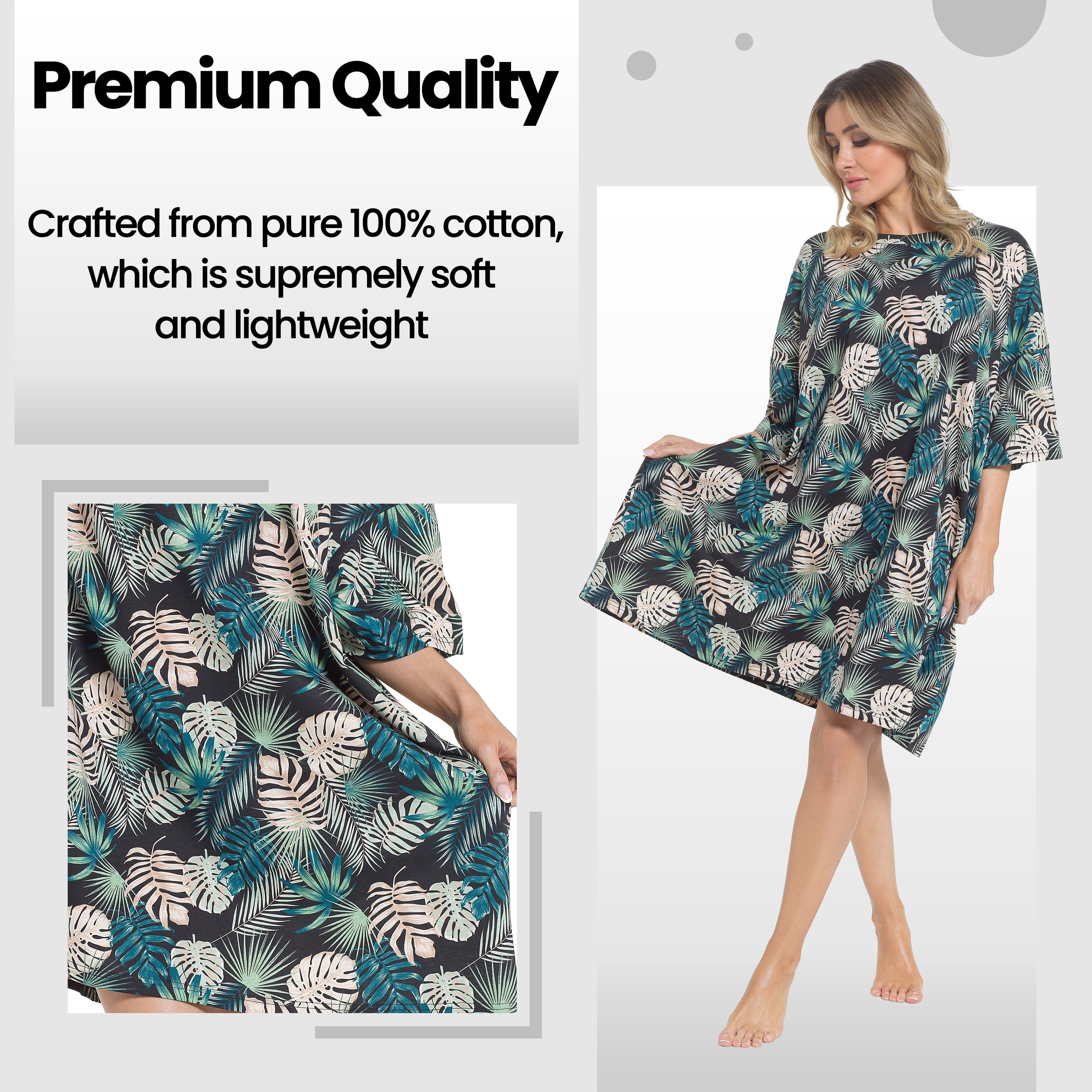Women's Tropical Baggy Nighty Dress